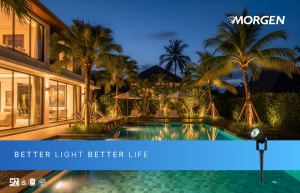 what makes a villa pool attractive at night